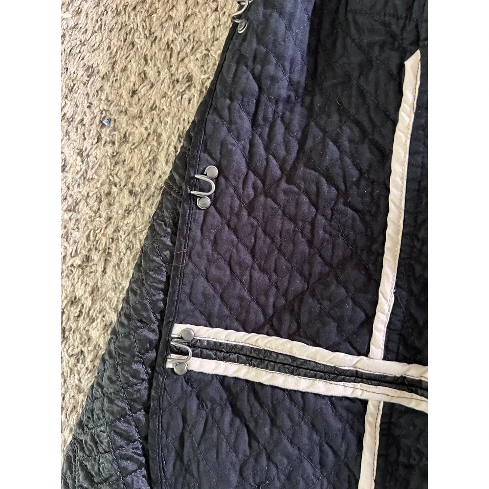 I.E. Relaxed Black Quilted Women’s Blazer Jacket - Picture 9 of 12